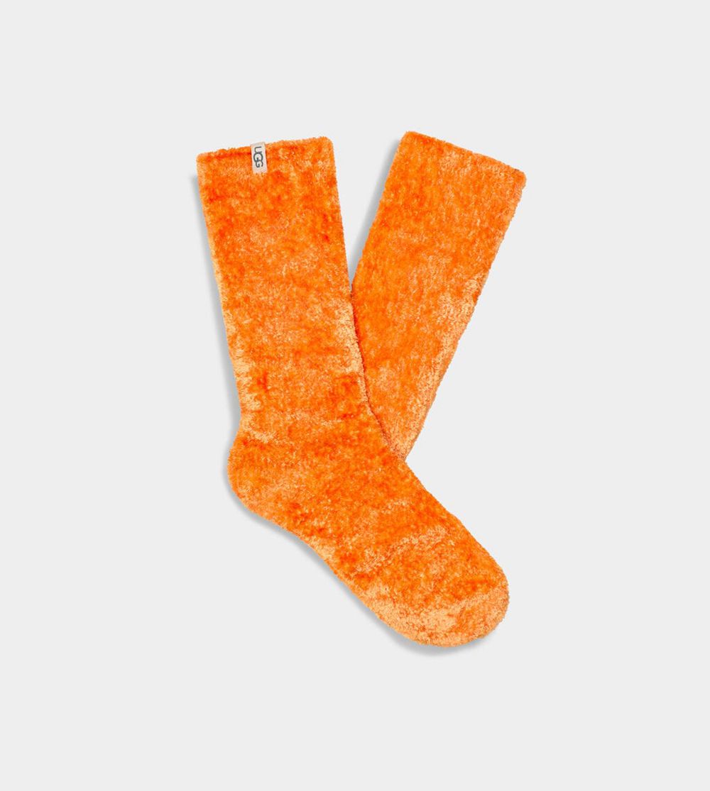 Ugg Sock Womens - Ugg Pride Leda Cozy Orange - 156GXYOQM